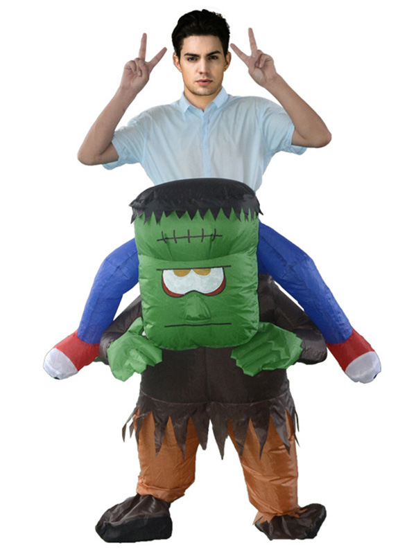 Green One Size Adult Inflatable Monster Costume