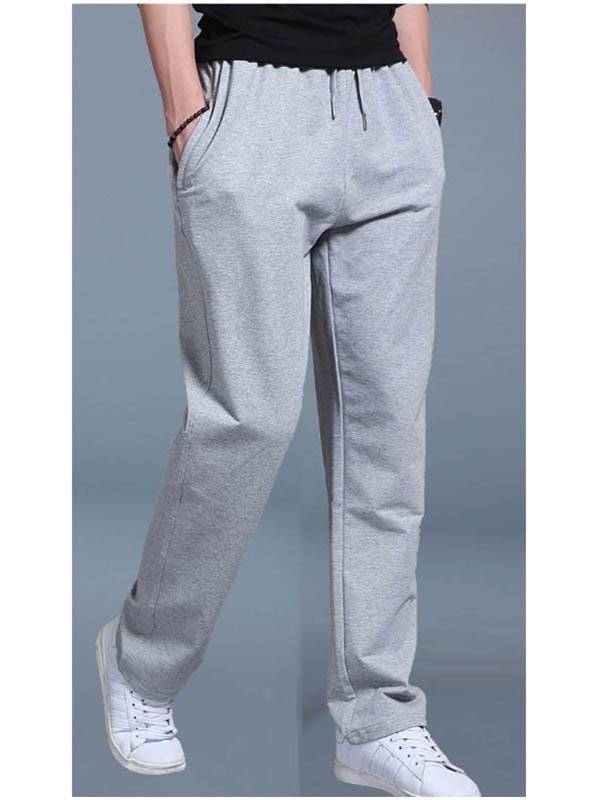 Grey L-5XL Men Athletic Running Pants