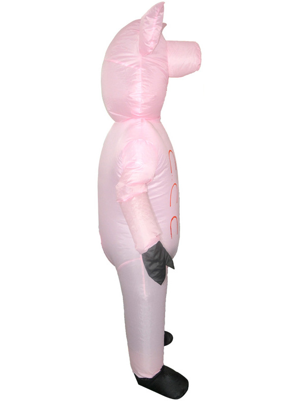 Pink One Size Inflatable Suit Pink Pig Mascot Costumes