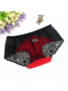 6 Colors One Size Sexy Floral Lace Panties