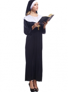 Black Fashion Female Monasticism Costume