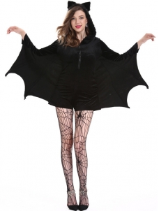 Black M-4XL Vampire Bat Halloween Costume