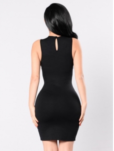 Black S-XL Sexy Women Bodycon Dress