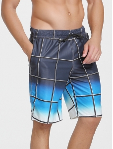 Blue L-3XL Men Bomb Boardshort Pants