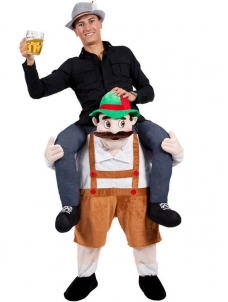 Brown One Size Beer Guy Carry Me Mascot Costume