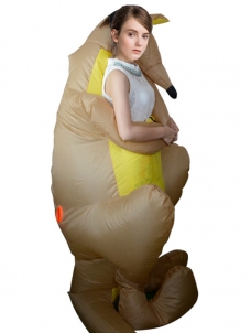 Brown One Size Kangaroo Inflatable Mascot Costume