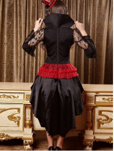 Red M&L Witch Dress Halloween Costumes