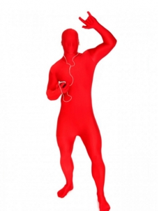 Red One Size Full Bodysuit Zentai Costume