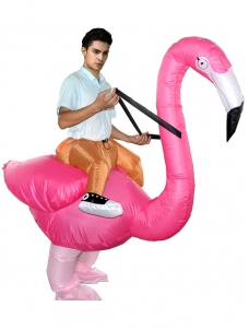Rose One Size Flamingo Mascot Costume