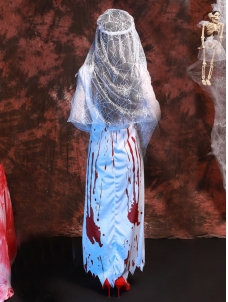 White One Size Ghost Bride Cosplay Costume
