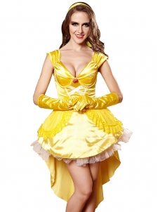 Yellow M&L Princess Deluxe Costume
