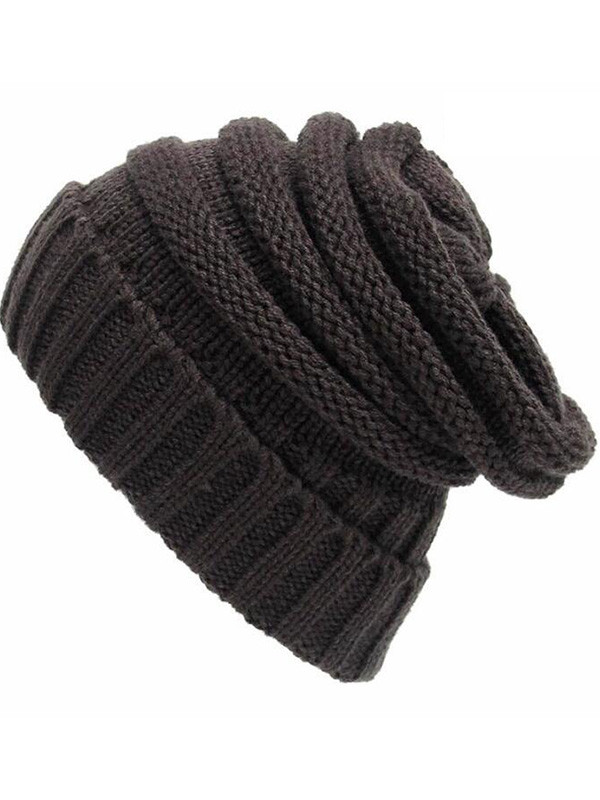 Casual Warm Cable Knit Thick Slouch Hats