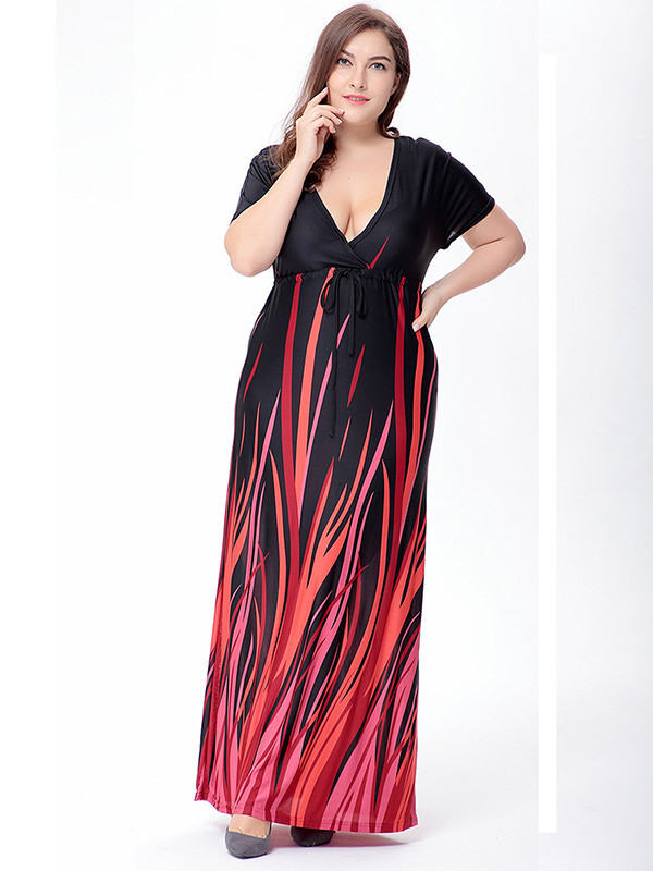 Fashion Printing Summer Plus Size Dress