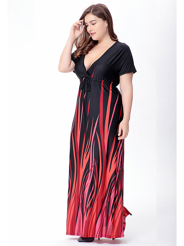 Fashion Printing Summer Plus Size Dress