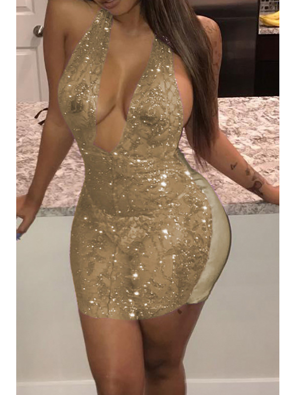 Sexy Gold Dress