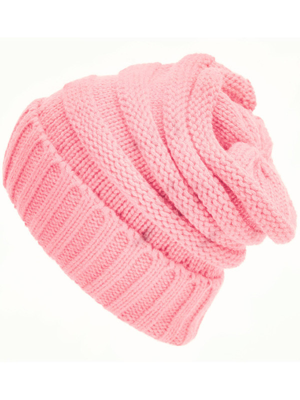 Warm Cable Knit Thick Slouch Hats