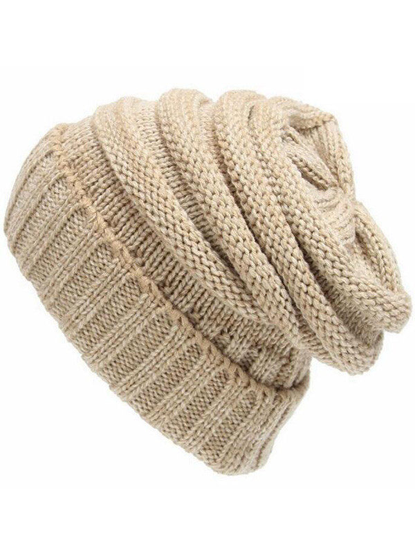 Winter Warm Cable Knit Thick Slouch Hats