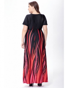 Fashion Printing Summer Plus Size Dress