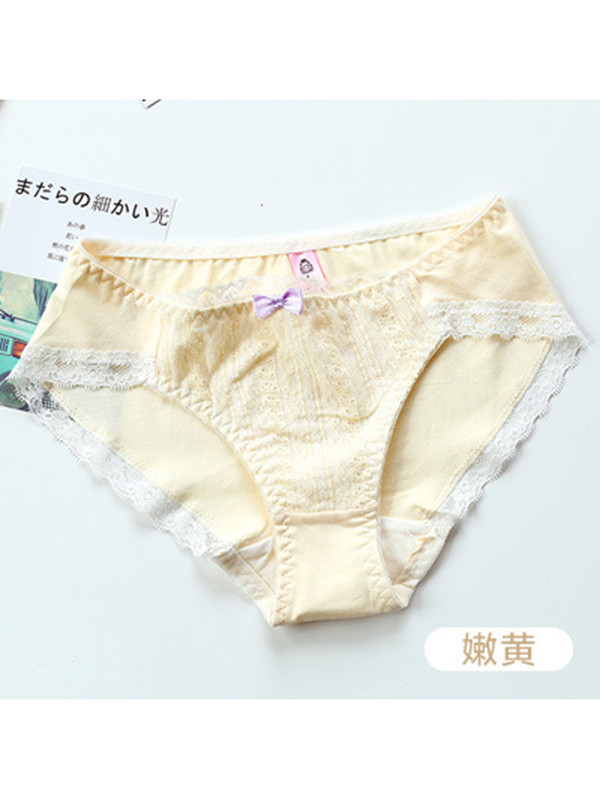 5 Colors One Size Floral Printing Seamless Underwear