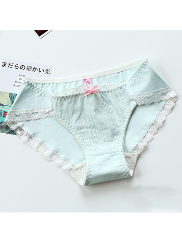 5 Colors One Size Floral Printing Seamless Underwear