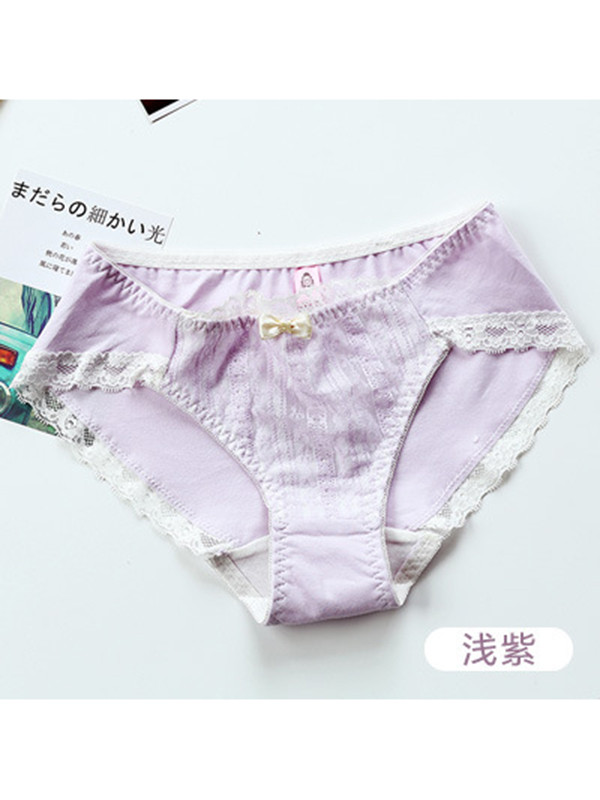 5 Colors One Size Floral Printing Seamless Underwear