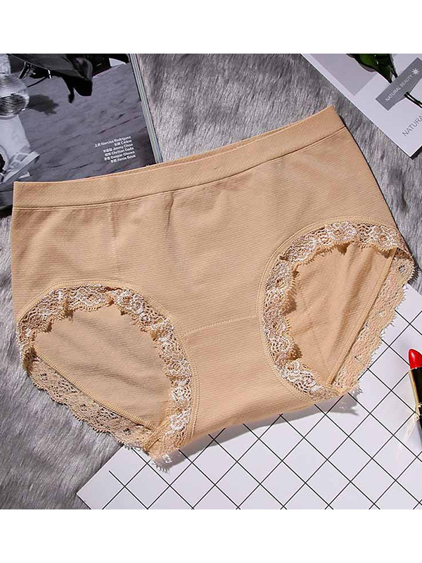 6 Colors One Size Lace Side Seamless Underwear