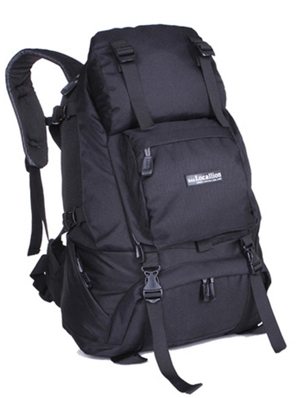 Men Outdoor Camping Hiking Travel Backpacks Black