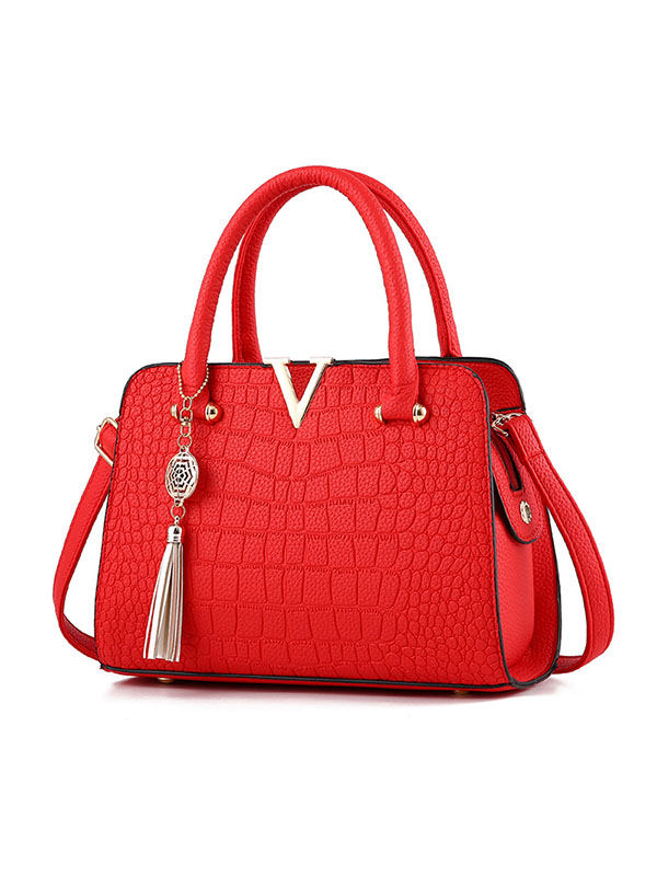 Red Ladies Fashion Hand Bags 