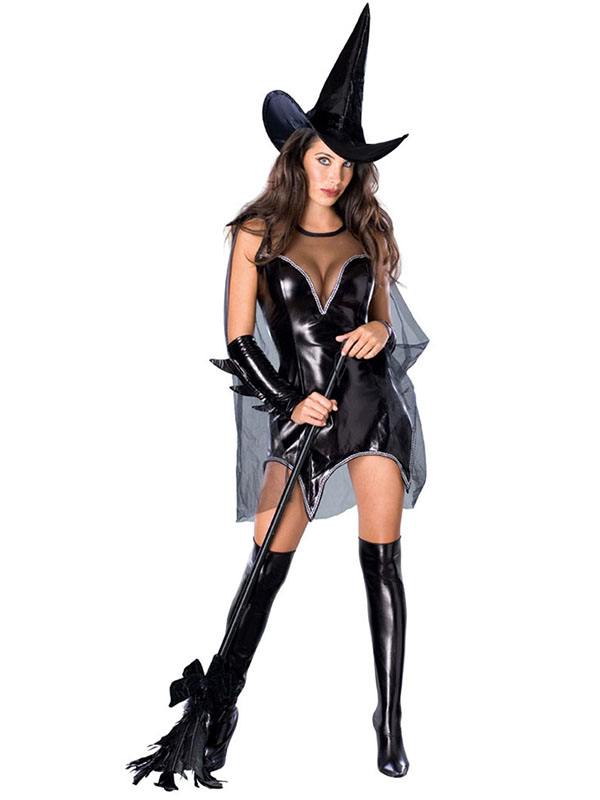 Sexy Gothic Women Witch Costume Hallown