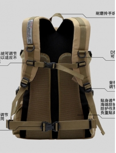 Men Outdoor Camping Hiking Travel Backpacks Khaki