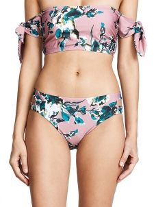 Women Sexy Off The Shoulder Floral Printed Bikini