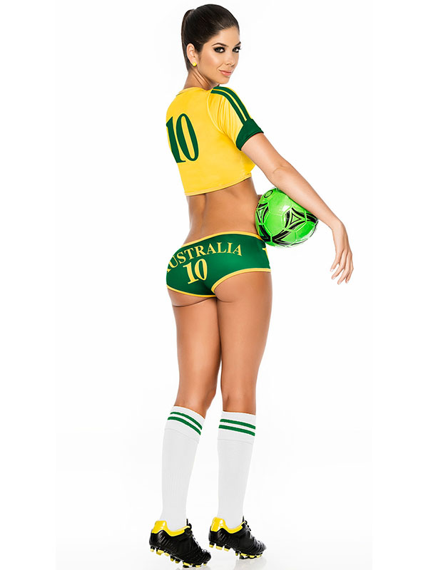 Australia World Cup Short Sleeve T shirt Shorts Suit