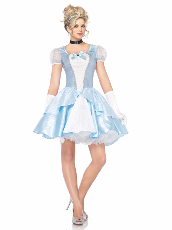 Blue Princess Cinderella Cosplay Audlt Costumes
