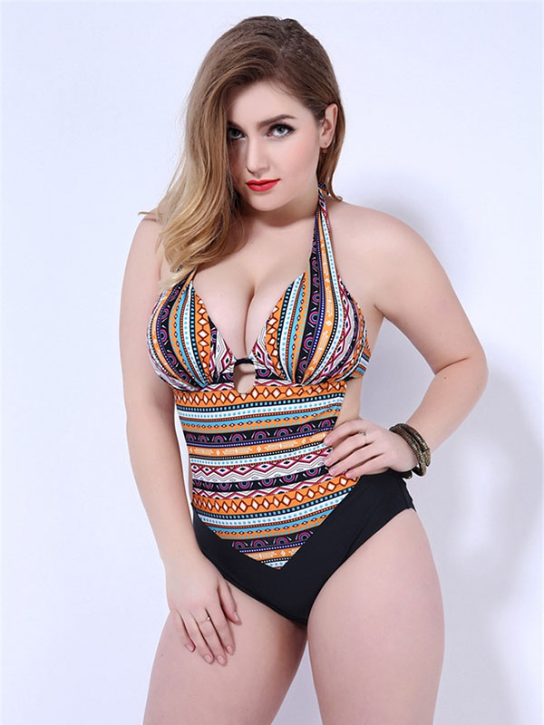 Plus Size Swimwear Women Swimsuit Summer Female Sexy Bathing Suit  Yellow