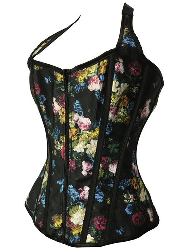 Body Slim Floral printed Overbust Corset