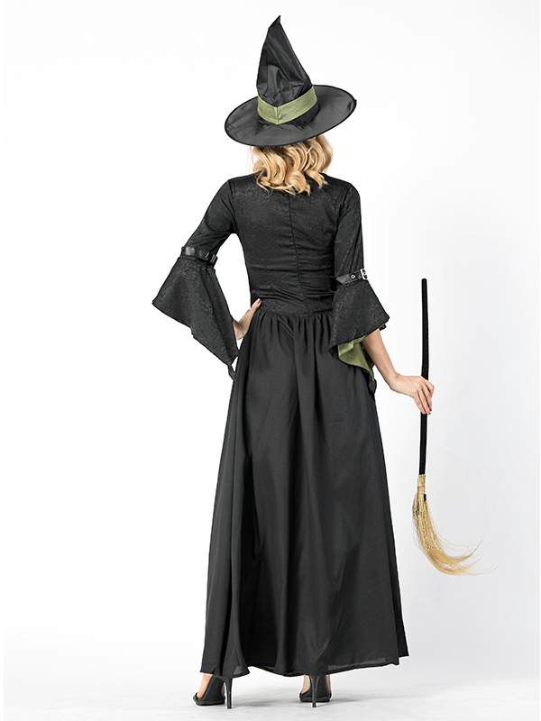 Witch Holloween Cosply Costume with Hat 
