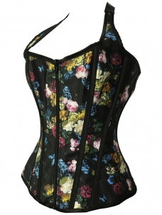 Body Slim Floral printed Overbust Corset