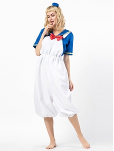 Two Piece Sailor Donald Duck Cosplay Costume