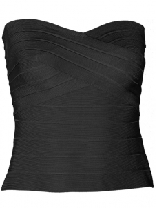 Women Slim Off Shoulder Tank Tops Black  