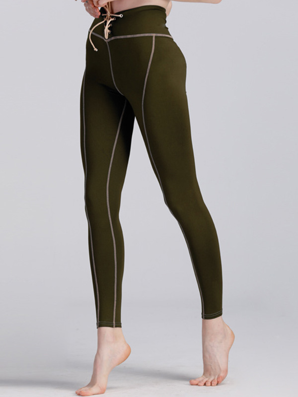 Halter High Waist Yoga Legging Green