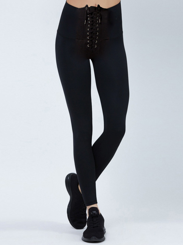 High Waist Lace Up Yoga Legging