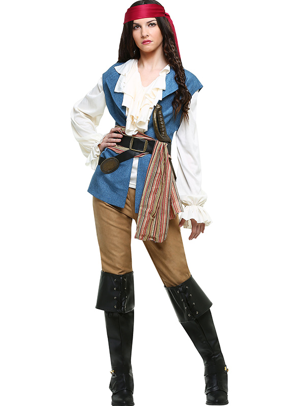 Women Pirate Captain Cosplay Halloween Costume
