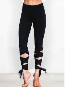 Halter High Waist Yoga Legging Black 