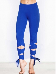 Halter High Waist Yoga Legging Blue