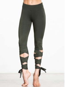 Halter High Waist Yoga Legging Green 