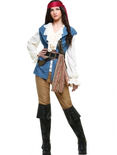 Women Pirate Captain Cosplay Halloween Costume