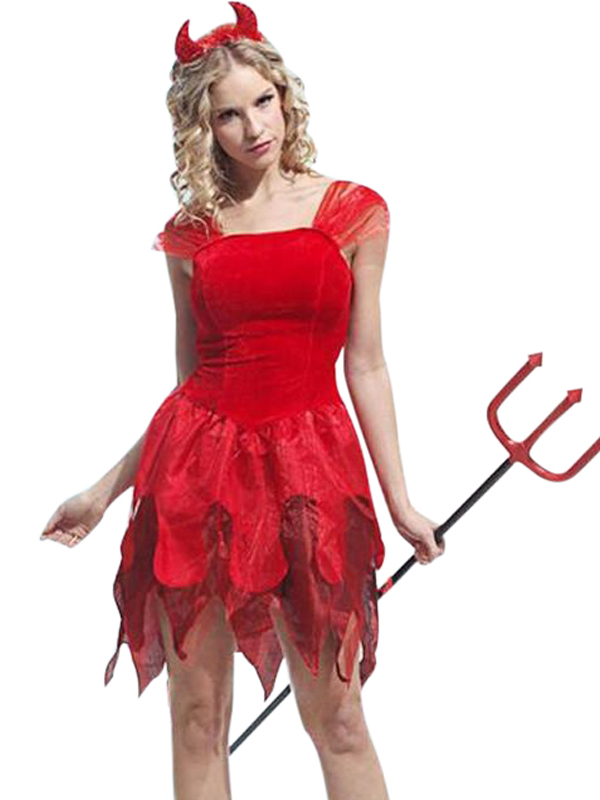Halloween Carnival Fancy Women Devil Dress