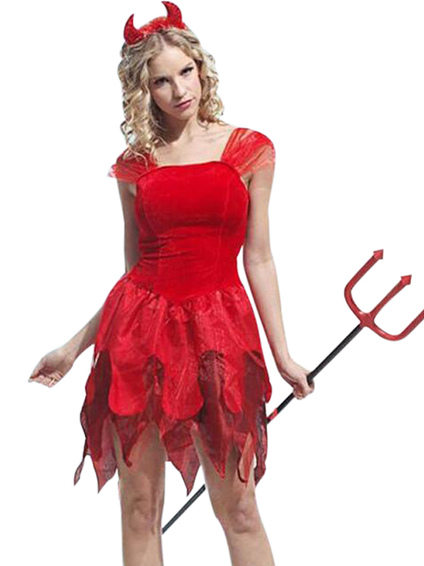  Halloween Carnival Fancy Women Devil Dress