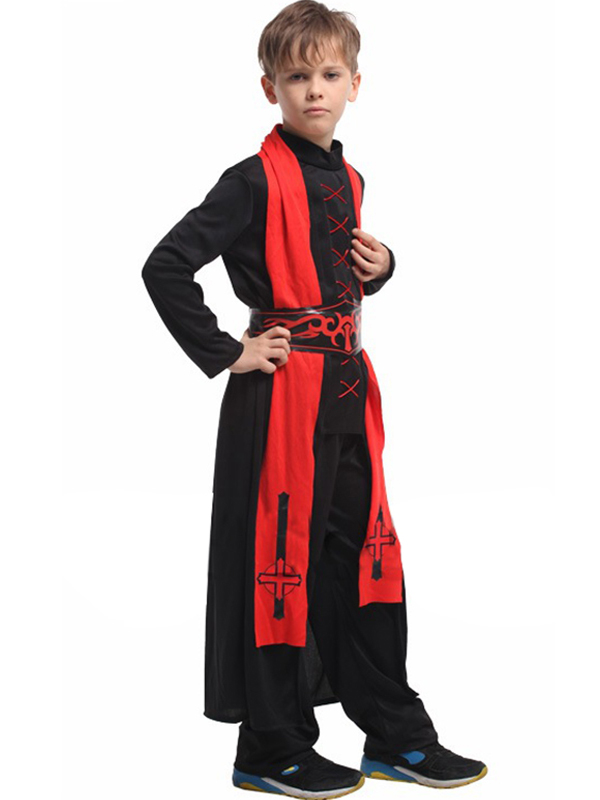 Fashion Boy Wizard Red Costume for Halloween