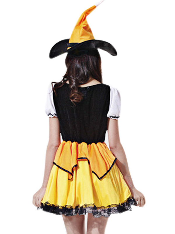 Female Pumpkin Dress Cosplay Halloween Costume